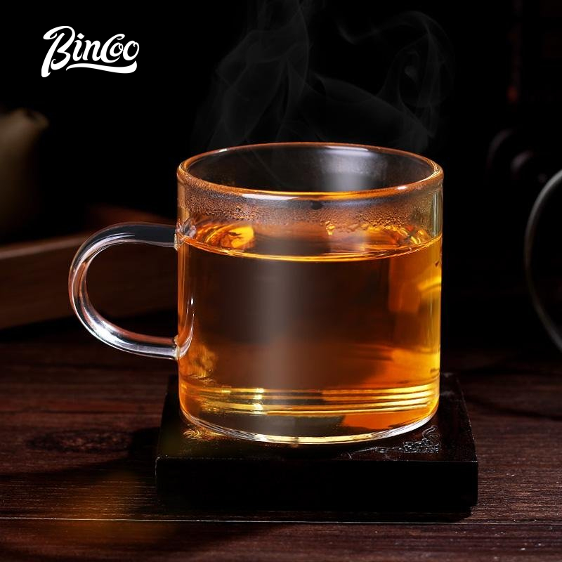 BINCOO 100ml Glass Tea Cup Coffee Mug 2pcs Chinese Kungfu teaset glass teacup with a handle - intl ราคา 124 บาท*ส่งฟรี