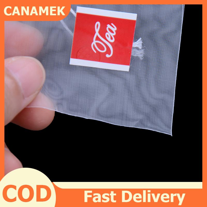 CANAMEK 100 CÁi Túi Trà rỗng bằng Nylon dụng cụ pha trà Bộ lọc gia vị thảo mộc Mới Túi lọc trà
