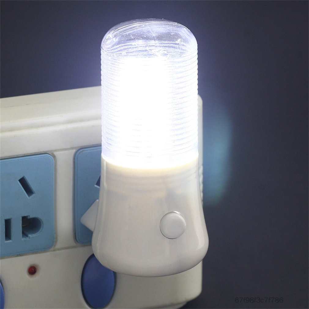 Đèn ngủ LED Ổ cắm tường Ánh sáng trắng Tiết kiệm năng lượng Nguồn AC Đèn ngủ LED sáng tạo Cảm biến điều khiển ổ cắm Phòng ngủ Đèn hành lang cạnh giường ngủ AR-VN