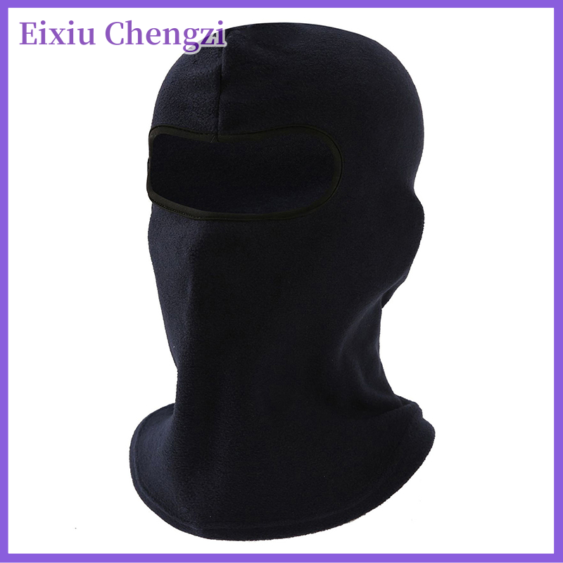 Eixiu đi xe đạp bộ đội đầu ấm áp màu trơn Windproof Mũ khít đầu và cổ mặt nạ cho thể thao ngoài trời