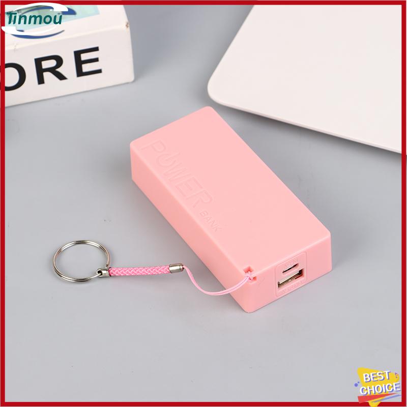 【Tinmou】🌟🌟【Hot Sale】🎈 Điện thoại di động ngân hàng sạc pin gói cho trường hợp tự làm hộp Protable đầy màu sắc stroage hộp - 5