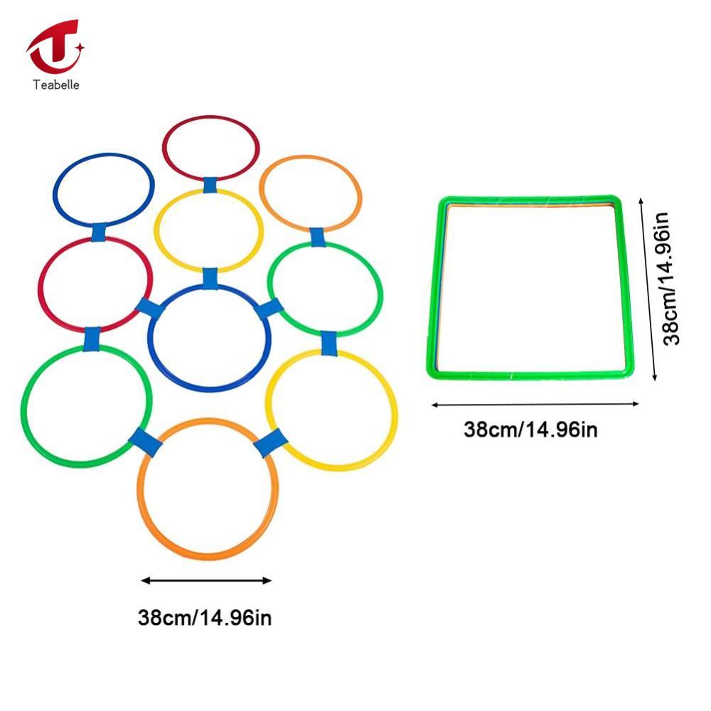 Teabelle Nhựa thể thao ngoài trời Đồ Chơi Lưới khoen tròn Trò chơi bộ Cha Mẹ Con Tương Tác Early-Giáo Dục công cụ hỗ trợ giảng dạy rèn luyện thể chất Đồ Chơi