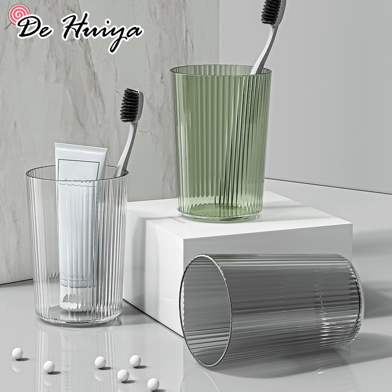 DEHUIYA แก้ว แปรงสีฟันพลาสติกใสน้ำยาบ้วนปาก-Hsu แก้ว ราคา 10 บาท*ส่งฟรี