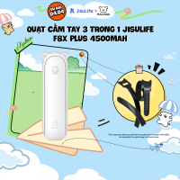 Quạt Cầm Tay 3 Trong 1 JISULIFE F8X Plus 4500mAh Tích Hợp Sạc Dự Phòng Đèn Pin Siêu Sáng Chính Hãng - Bảo Hành 12 Tháng