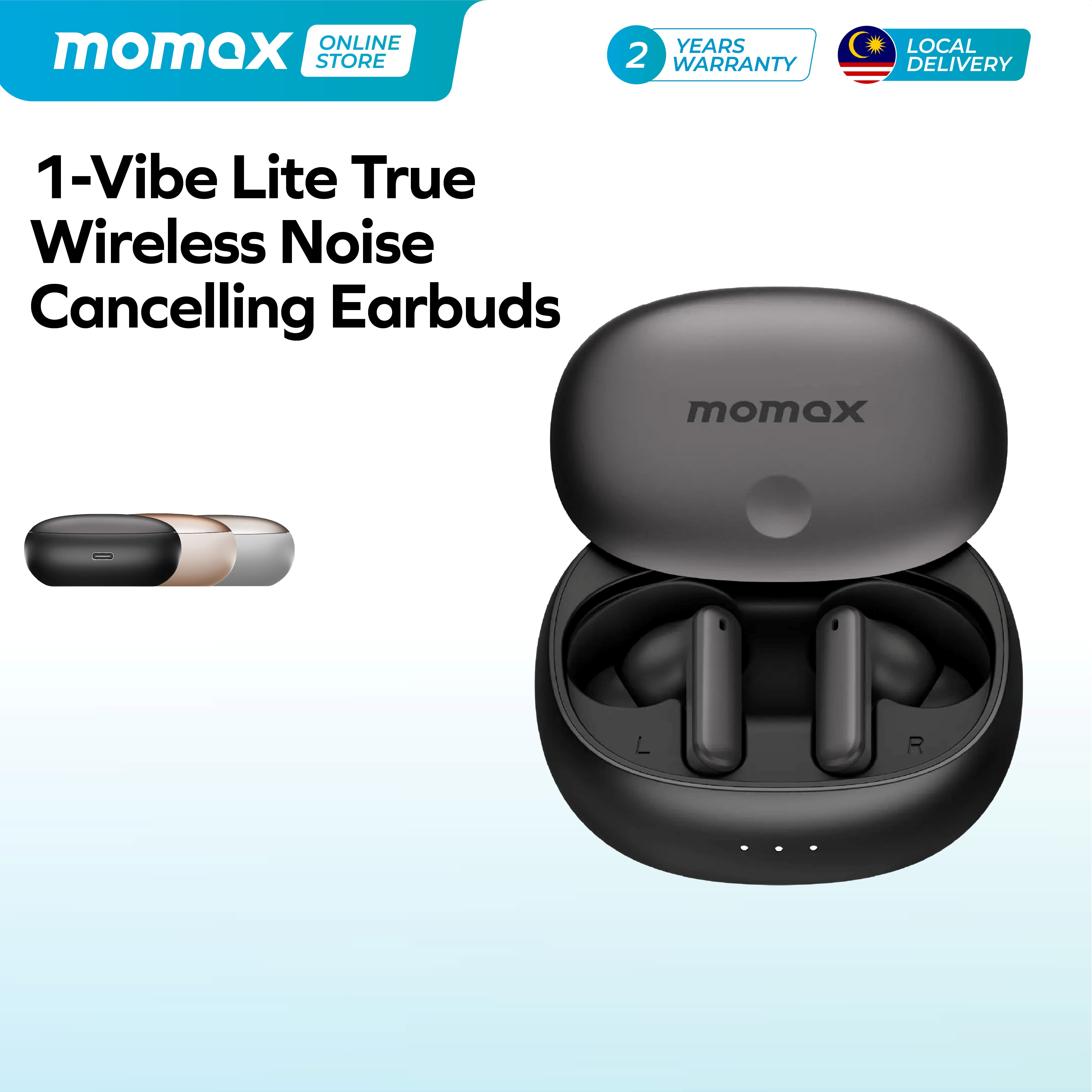 Momax 1-Vibe Lite True Wireless Noise Cancelling Earbuds