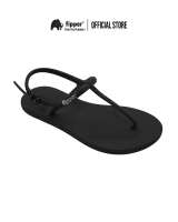 Fipper Strappy Rubber for Women in Black