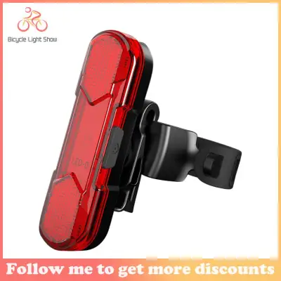 USB Rechargeable LED Bike Light Waterproof Bicycle Seatpost Rear Tail Light