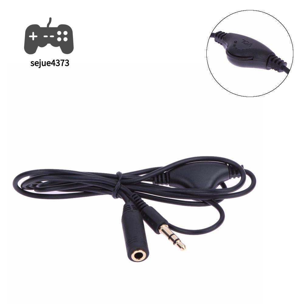 SEJUE4373 Chất lượng cao 3,5 mm Video âm thanh di động Nam đến F Điện tử dân dụng Cáp dây mở rộng tai nghe Bộ điều hợp âm thanh nổi Phụ kiện tai nghe Cáp điều khiển âm lượng trong tai nghe