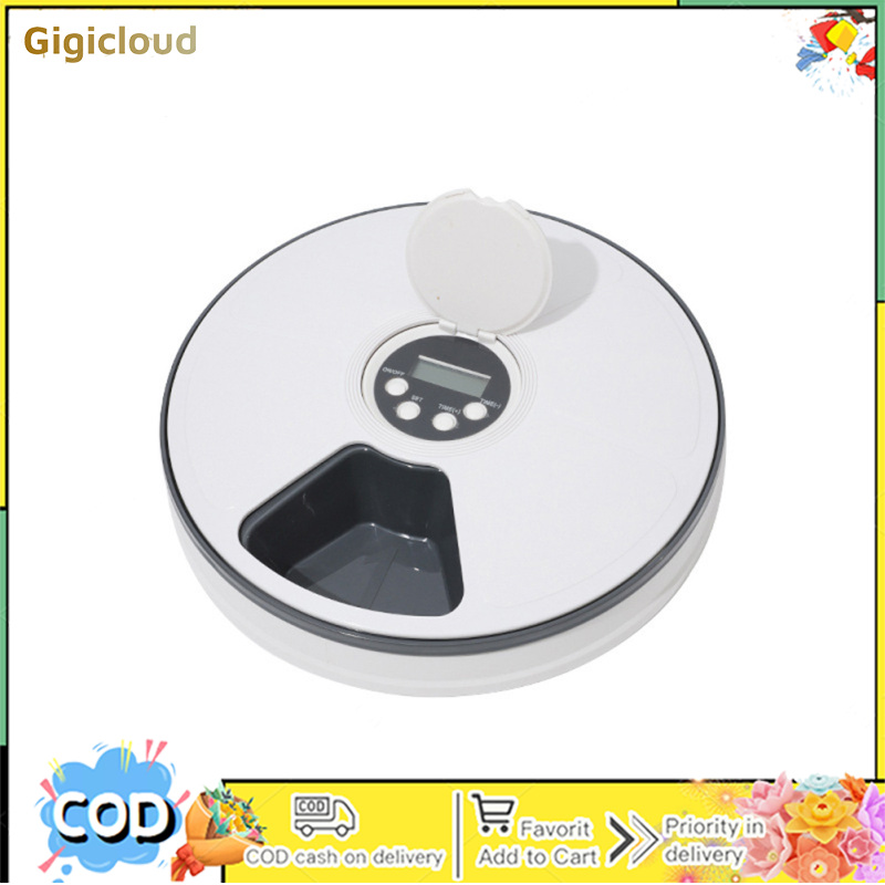 Automatic Timed Cat Feeder Smart Pet Feeder With Voice Reminder 6 Meal Wet And Dry Separation Detachable Automatic Dog Feeder ราคา 1,030 บาท*ส่งฟรี
