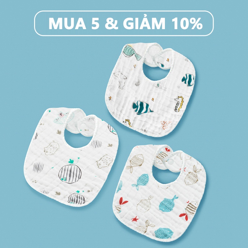 yếm cho bé ăn dặm hình chữ U chống thấm cao cấp đến từ singapore. QBIU