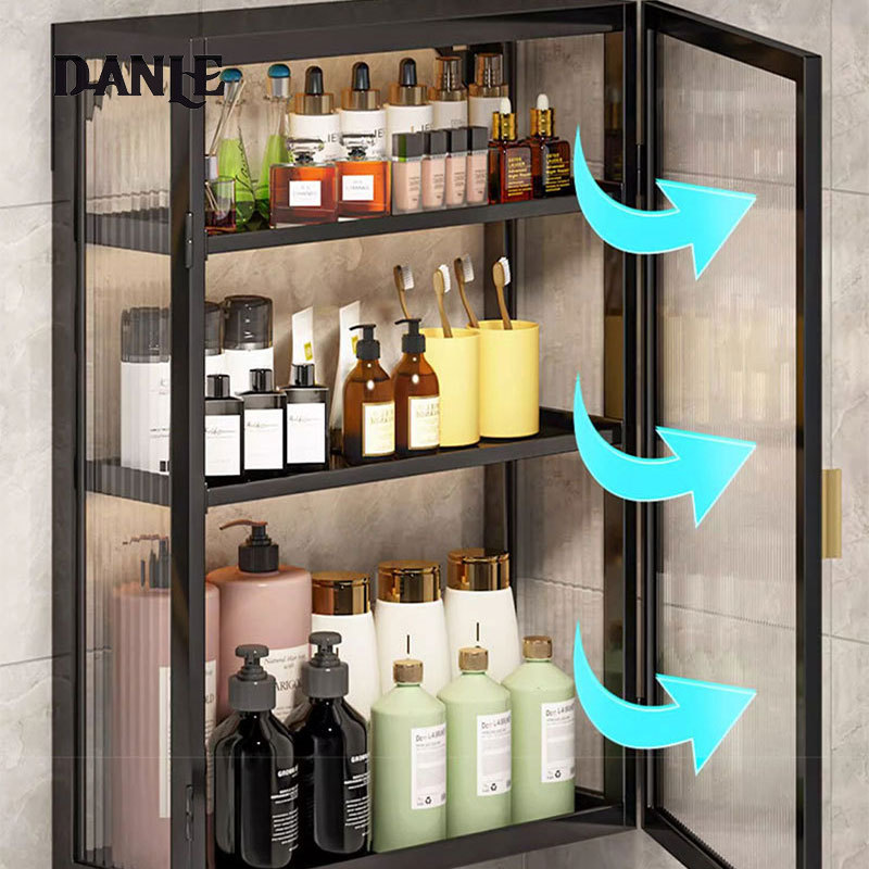 Bathroom shelves, non-perforated, toilet wall cabinets, vanity tables, cosmetics storage shelves, wall-mounted shelves ราคา 1,129 บาท*ส่งฟรี