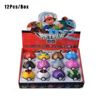 12Pcs/Pack Pokemon Ball Set Elf Ball Pokemon Pikachu Action Figure Kit Anime Figure Dolls Toys