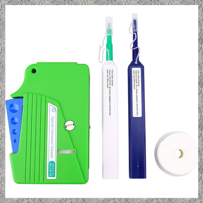 Fiber Optic Connector Endface Cleaning Tool 4-In-1 Cleaner Pen Box Kit 2.5mm FC SC LC Optical Fiber Cable