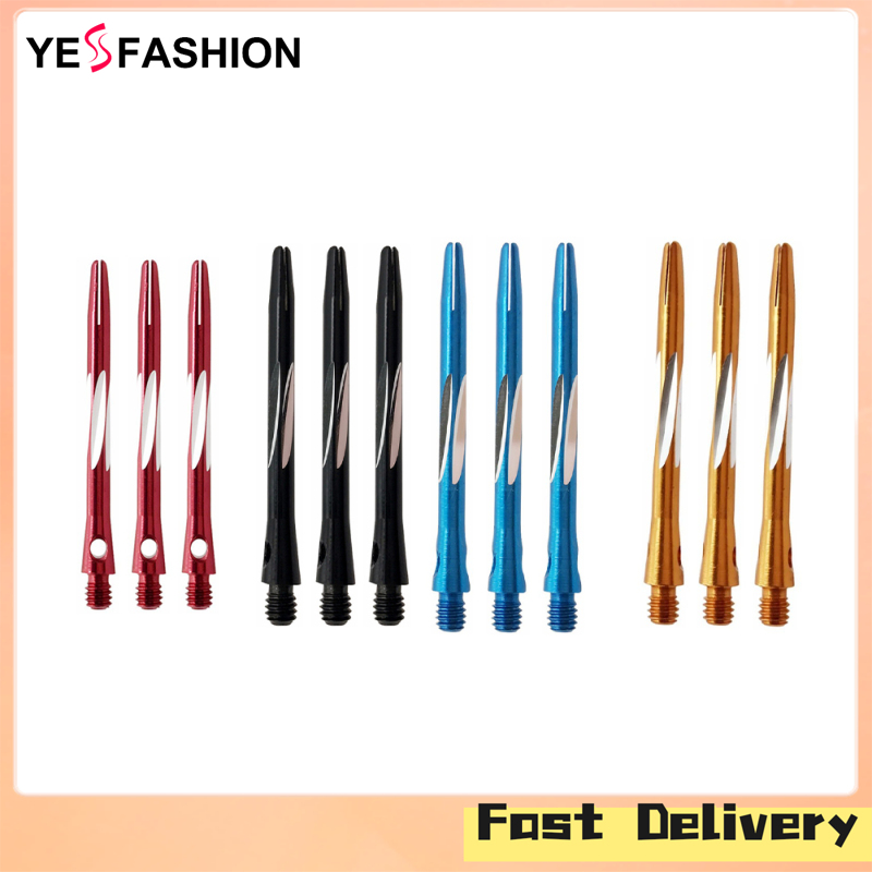 Broadfashion new！12PCS Dart Shafts Thread Dart Shafts Aluminium Alloy Dart Stems Dart Shafts Professional Delicate Accessory ราคา 147 บาท*ส่งฟรี