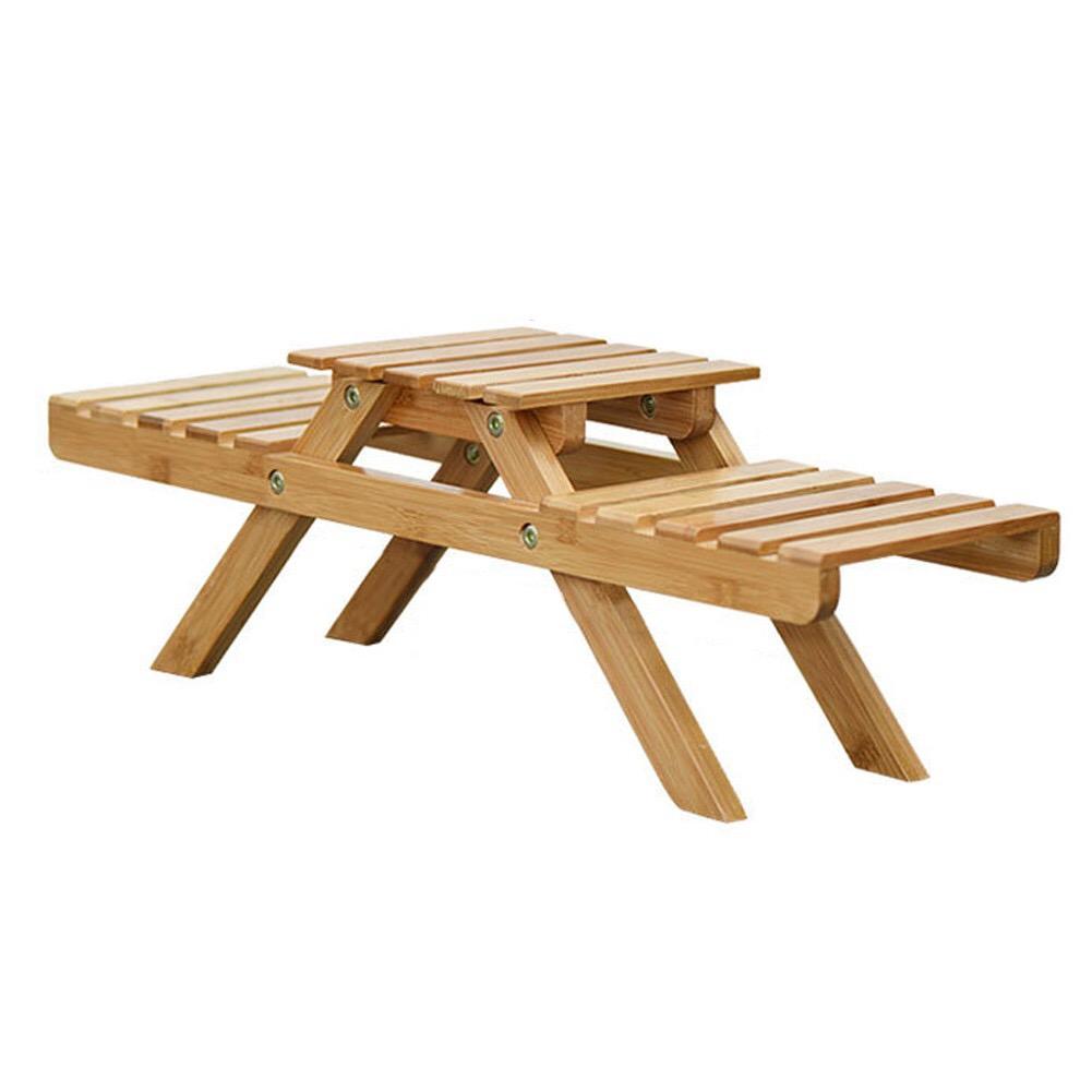 DIY Flower plant Shelf Solid Wooden Floor Multi-Layer Folding Living Room Flower Pot Rack
