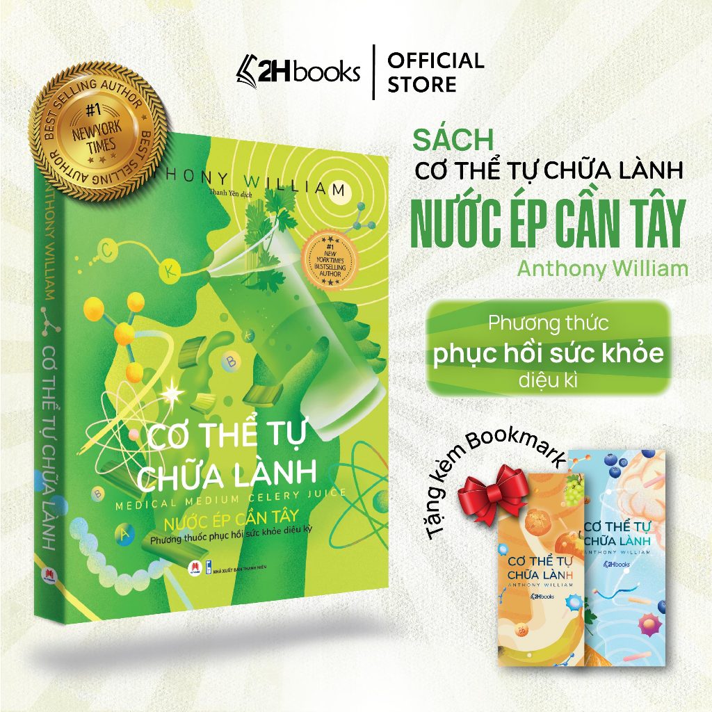 Sách Cơ thể tự chữa lành Nước ép Cần Tây, Phương thức Phục Hồi Sức Khỏe Diệu Kỳ, HHB
