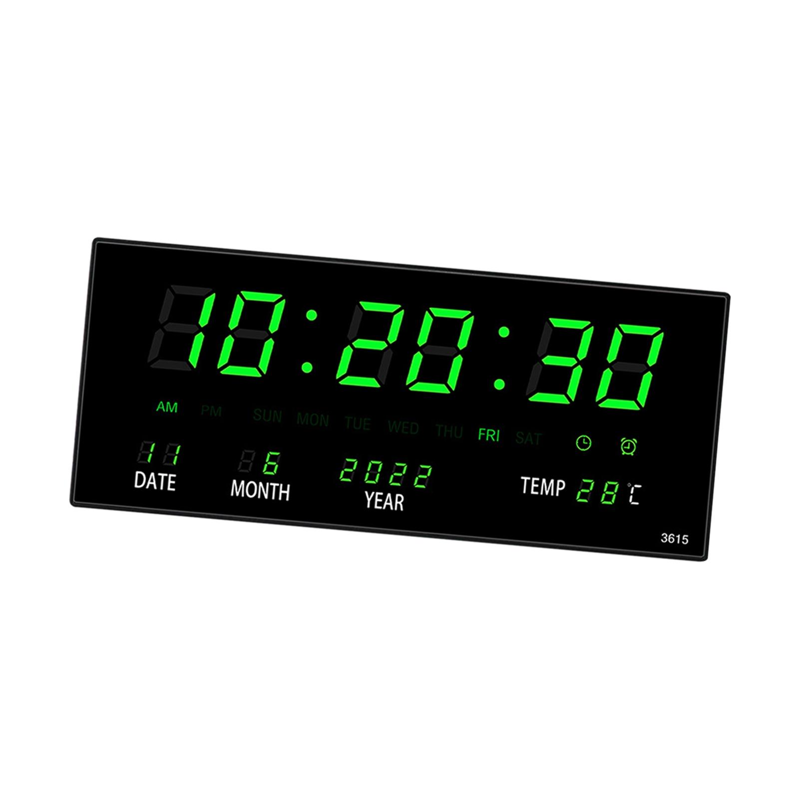 PetBetter Digital Alarm Clock Temperature Displayed with Date Month for Bedroom Girls