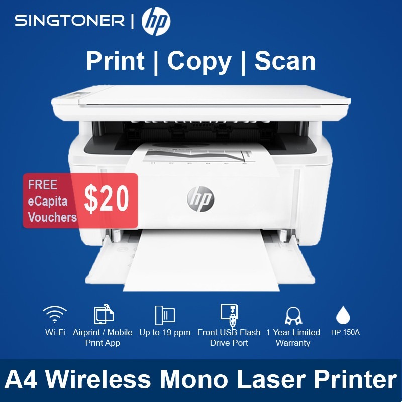 [Local Warranty] HP M28w / M141w A4 All-In-One Monochrome Laser Printer M 28 W M 28W M28 W M 114w M 141 w Singapore