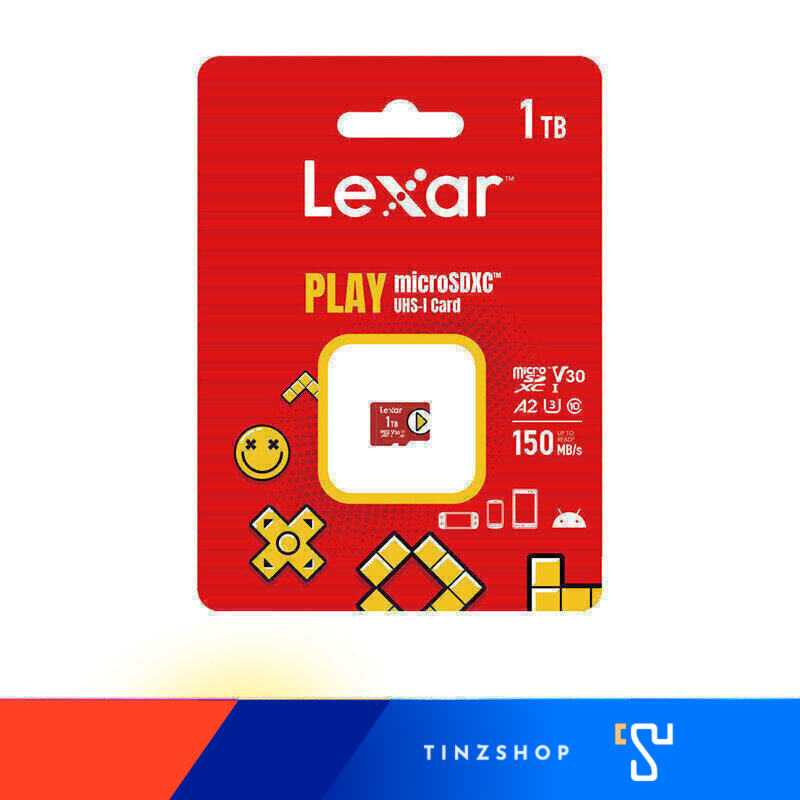 Lexar® 1TB PLAY microSDXC™ UHS-I Memory Card Class 10 150MB/s LMSPLAY001T-BNNNC : 843367121847 ราคา 4,590 บาท*ส่งฟรี