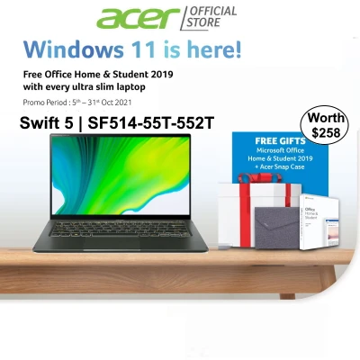 [Windows 11] Acer Swift 5 SF514-55T-552T 14 Inches FHD IPS Touch Display Laptop | 11th Gen Intel i5-1135G7 processor