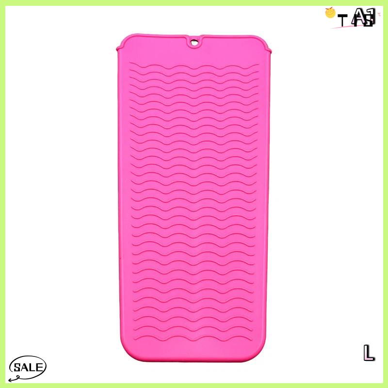 Follow Get New【TIS】 1pcs Silicone chịu nhiệt Pad Pouch lưu trữ túi cách nhiệt Mat cho máy ép tóc nhiệt uốn thanh Curler Bìa - 9