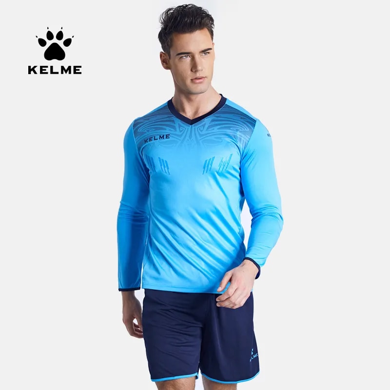 KELME Men's Goalkeeper Jersey Custom Football Uniforms Men Training Suit Sponge Protector Jerseys Soccer Tracksuit Kids 3871007 ราคา 894 บาท*ส่งฟรี