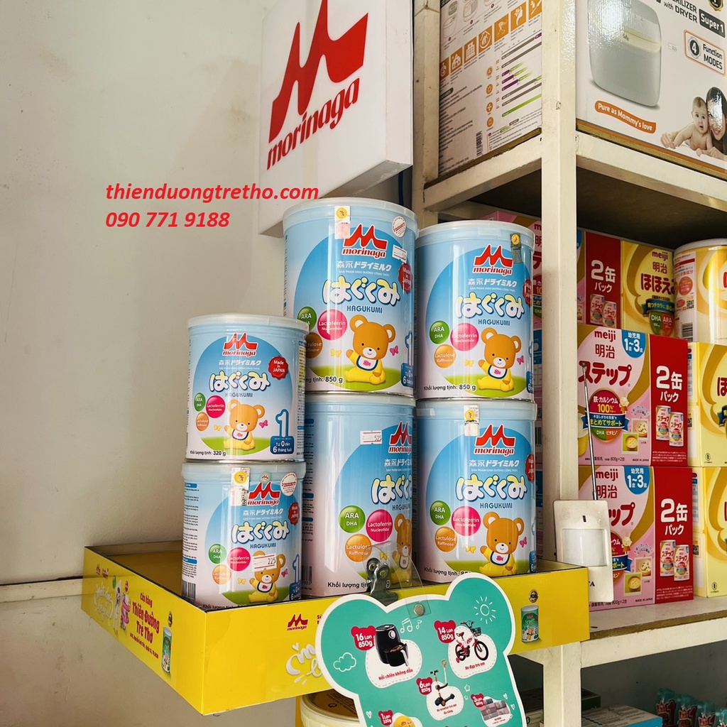 Sữa morinaga số 1 850g cho bé 0-6 tháng