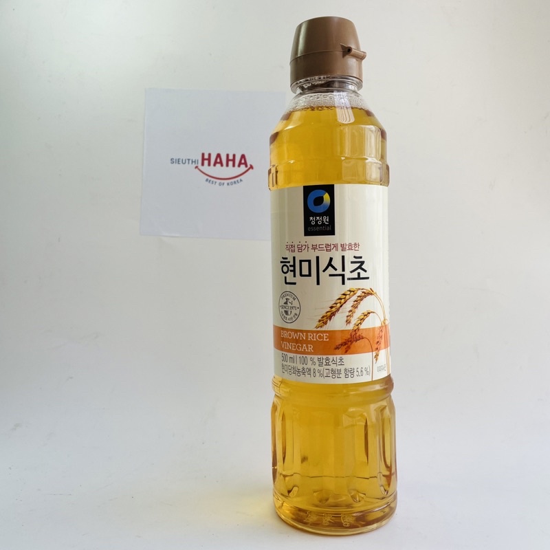 Giấm gạo lứt hàn quốc 500ml daesang brown rice vinegar
