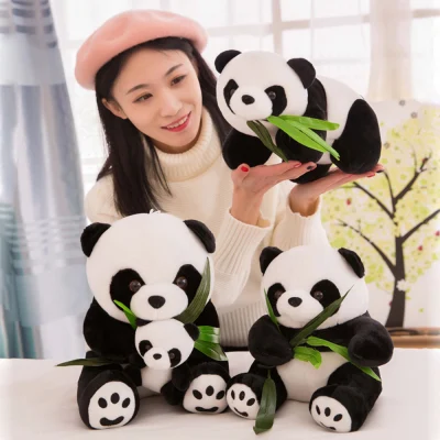 SABOAMM Birthday Soft cloth Toy Kids Baby Lovely Bear Present Doll Stuffed Animals Plush Panda Cute Cartoon Pillow