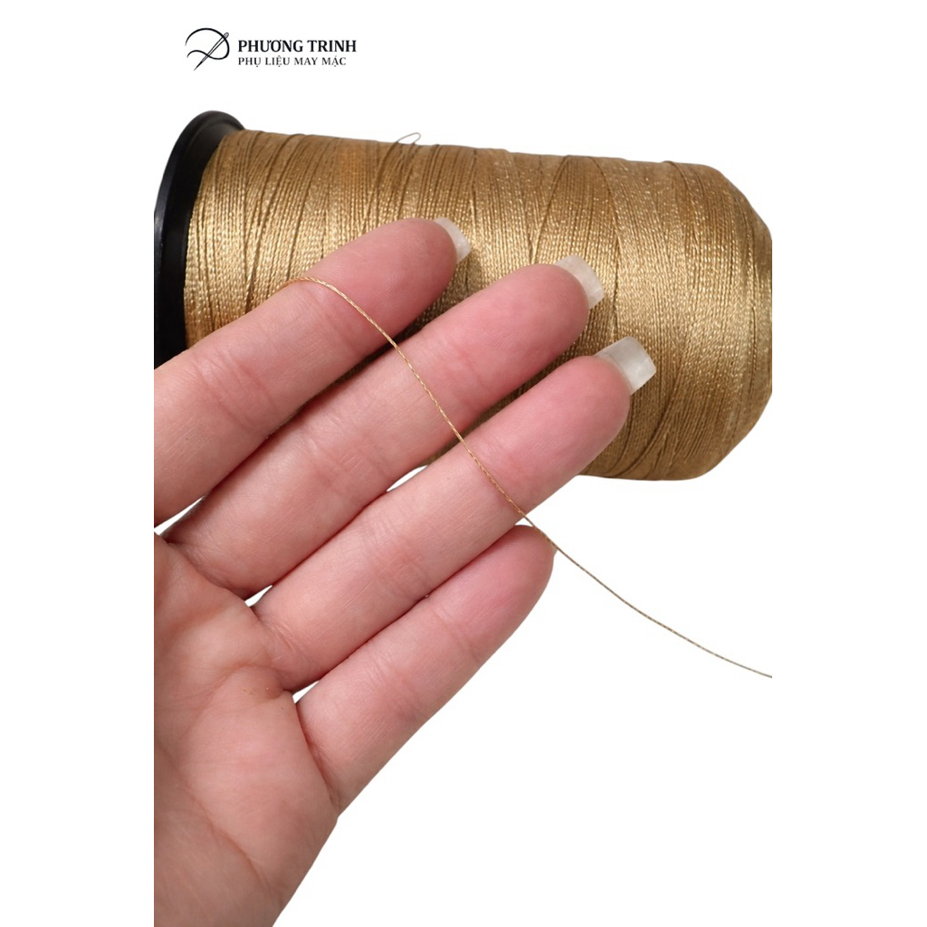 Chỉ kim tuyến vàng cao cấp – chỉ may handmade thêu làm vòng trang trí bền đẹp