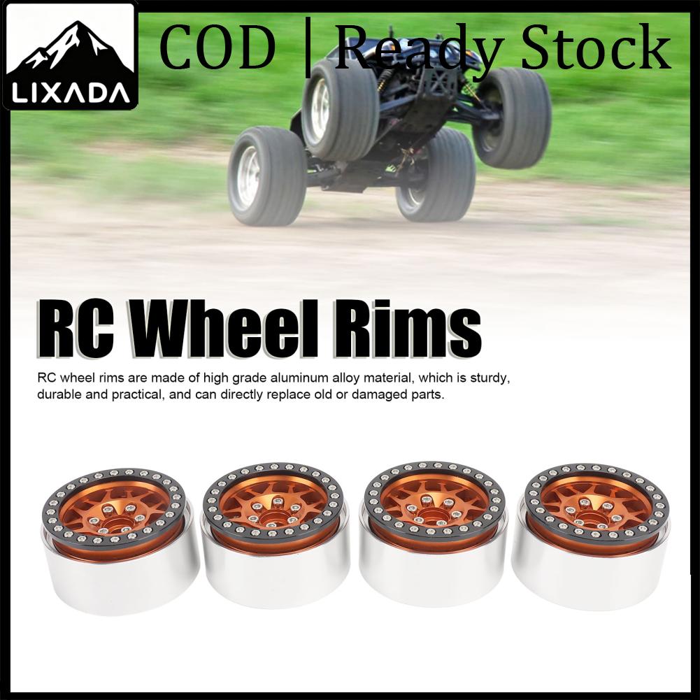 LIXADA HUIOP อะลูมินัมอัลลอยเกรดสูง 1.9in อุปกรณ์ RC ขอบล้อเครื่องจักร CNC Beadlock ดุมล้อสำหรับ Axial SCX10 ทนทานพร้อมความต้านทานการสึกหรอสูง ง่ายต่อการติดตั้งชุดอุปกรณ์เสริม (สีส้ม) ราคา 2,763 บาท*ส่งฟรี