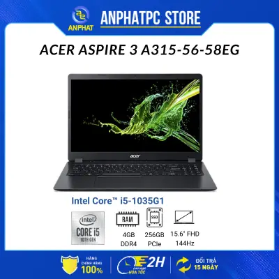 Laptop Acer Aspire 3 A315-56-58EG (Core™ i5-1035G1 + 15.6 inch FHD )