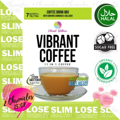VIBRANT Instant Coffee Drink Mix Organic Sugar Free Halal Certified