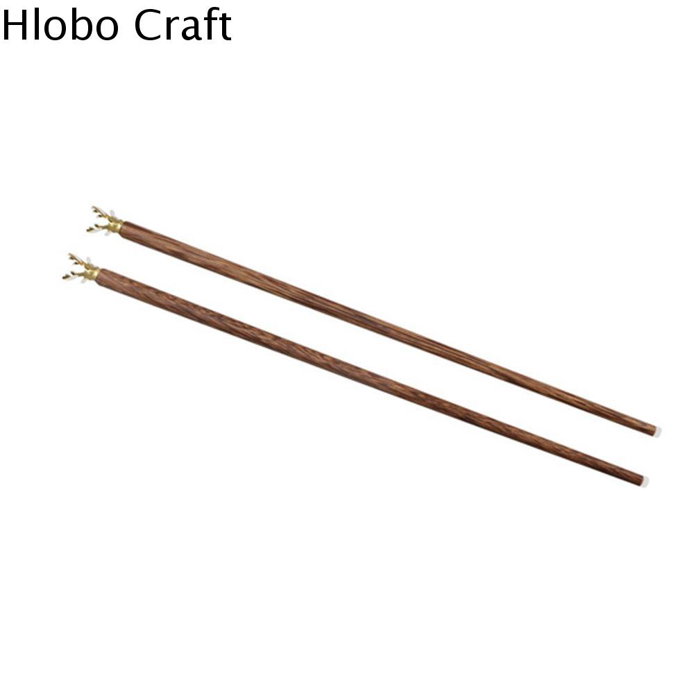 HLOBO 1 pair Wenge Đũa gỗ Đầu Hươu Tái sử dụng Chống trượt Đũa Nhật Bản Bộ đồ ăn An toàn nhiệt Đũa Sushi Quà Tặng