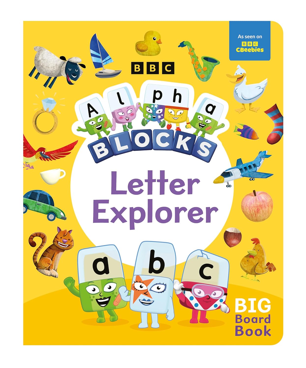 หนังสืออังกฤษใหม่ Alphablocks Letter Explorer: A Big Board Book (Explorer Board Books) (Board Book) [Hardcover]