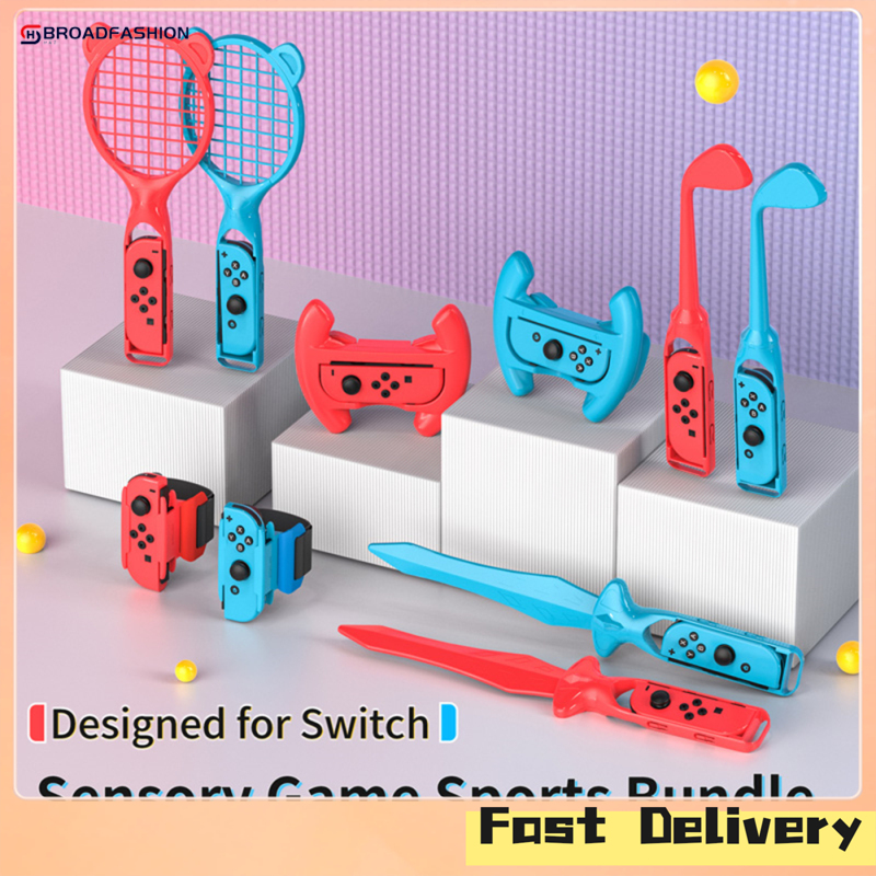 Broadfashion Sports Accessories Compatible For Switch Lightweight Ergonomic Family Sports Games Pack Accessories Kit ราคา 918 บาท*ส่งฟรี