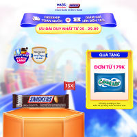 Combo 15 thanh kẹo Socola Snickers thanh 51g (5 túi x 3 thanh)