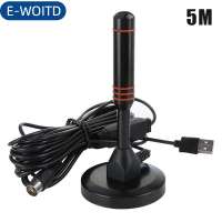 E-WOITD Kỹ thuật số TV ăng ten mặt đất sóng hút cốc khuếch đại độ nét cao dtmb TV Receiver Set-Top Box ăng ten