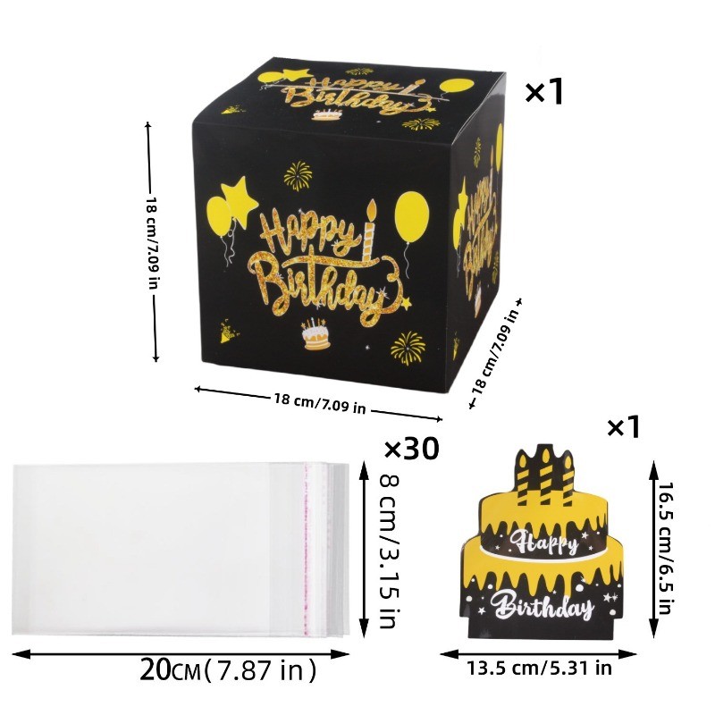 Surprise Birthday Money Pull-Out Gift Box Pink Gold Cash Drawer Wedding Partyneeds Party Supplies