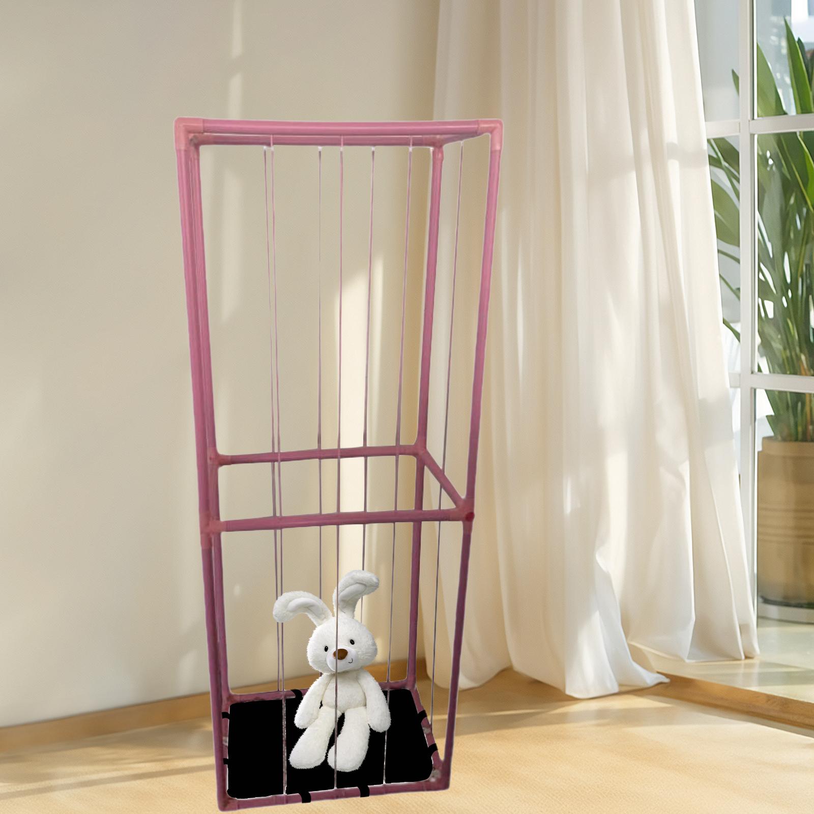 Baoblaze Stuffed Animal Toy Organizer Stable Plush Doll Storage Rack Corner Plush Toys Holder for Playroom Nursery Room Preschool Bedroom ราคา 2,185 บาท*ส่งฟรี