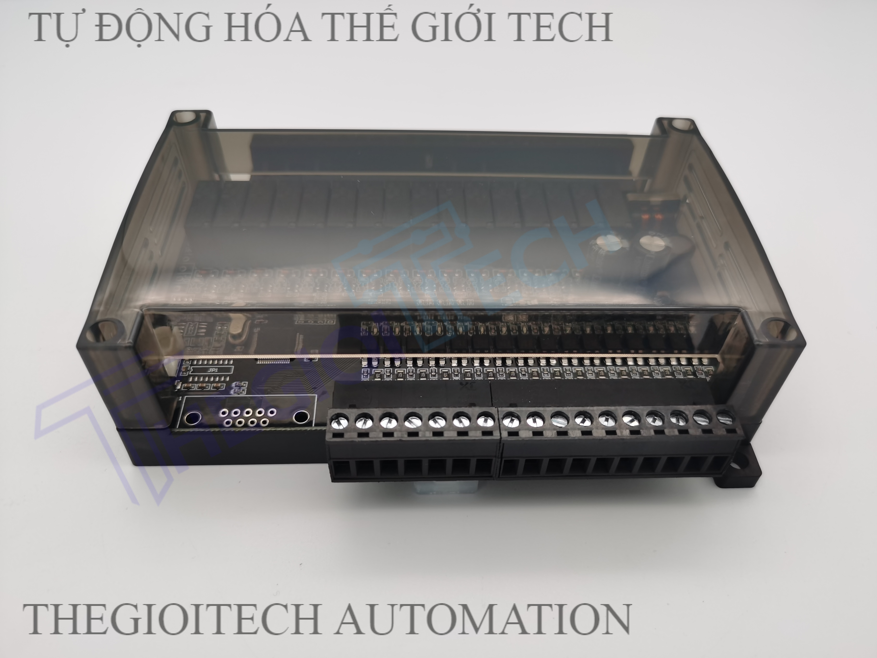 Board Lập Trình PLC HK HK2N FX2N 32MR 16 input 16 output relay 24V TTL RS232, GX Works2 Mitsubishi - 32MR TTL VỎ