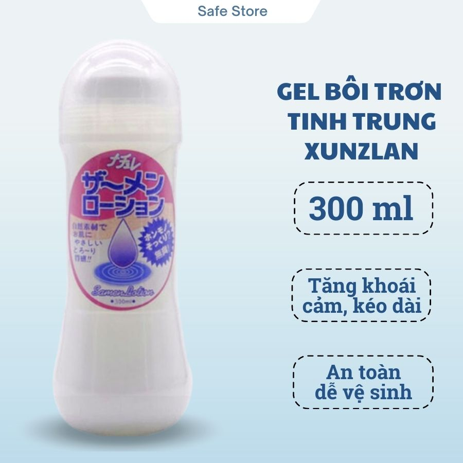 Gel bôi trơn tinh trùng Nhật Bản Xunzlan, gel bôi trơn mô phỏng tinh trùng 1 chai 300ml