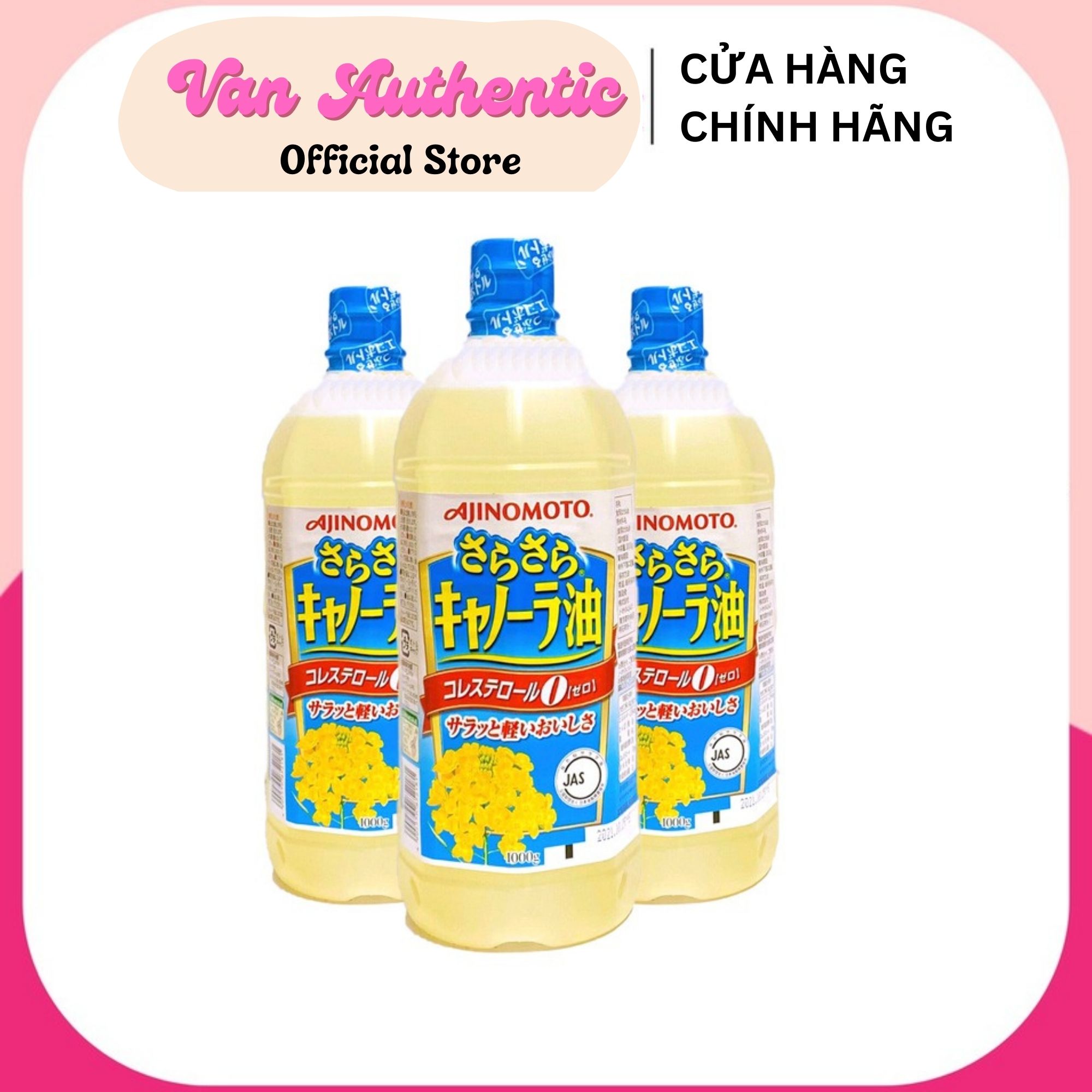 Dầu ăn hạt cải Ajinomoto Nhật Bản 1000ml, dầu ăn cao cấp an toàn cho sức khoẻ Nhật Bản