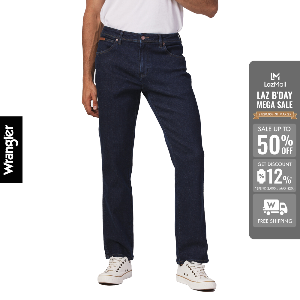 WRANGLER กางเกงยีนส์ผู้ชาย เอวกลาง ทรงเข้ารูป ทรง TEXAS SLIM รุ่น WR F523MTESF65 ราคา 1,295 บาท*ส่งฟรี