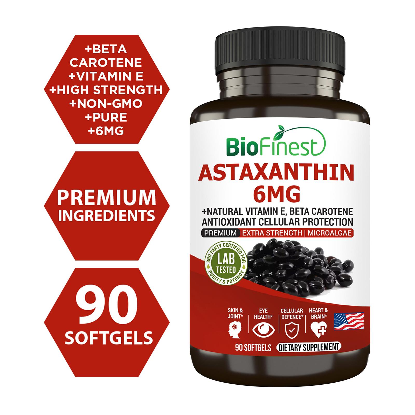 Astaxanthin Supplements 12mg 120 Softgels, Premium Bhutan - View #11