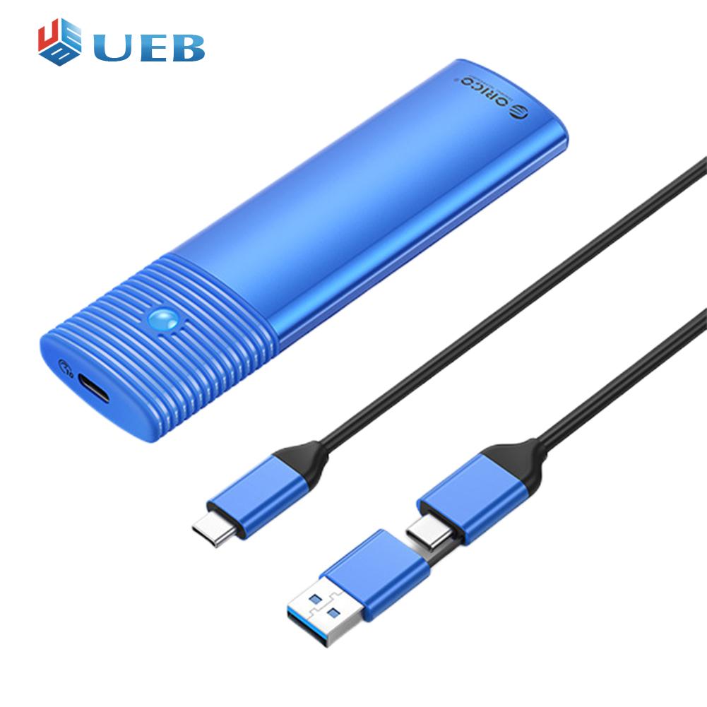 Dual Protocols M.2 NVMe SATA Solid State Drive Adapter Enclosure Support for Windows/Mac OS/Linux/Android System SSD Box for 2280/2260/2242/2230 SSD - ยี่ห้อ UEB ราคา 421 บาท*ส่งฟรี
