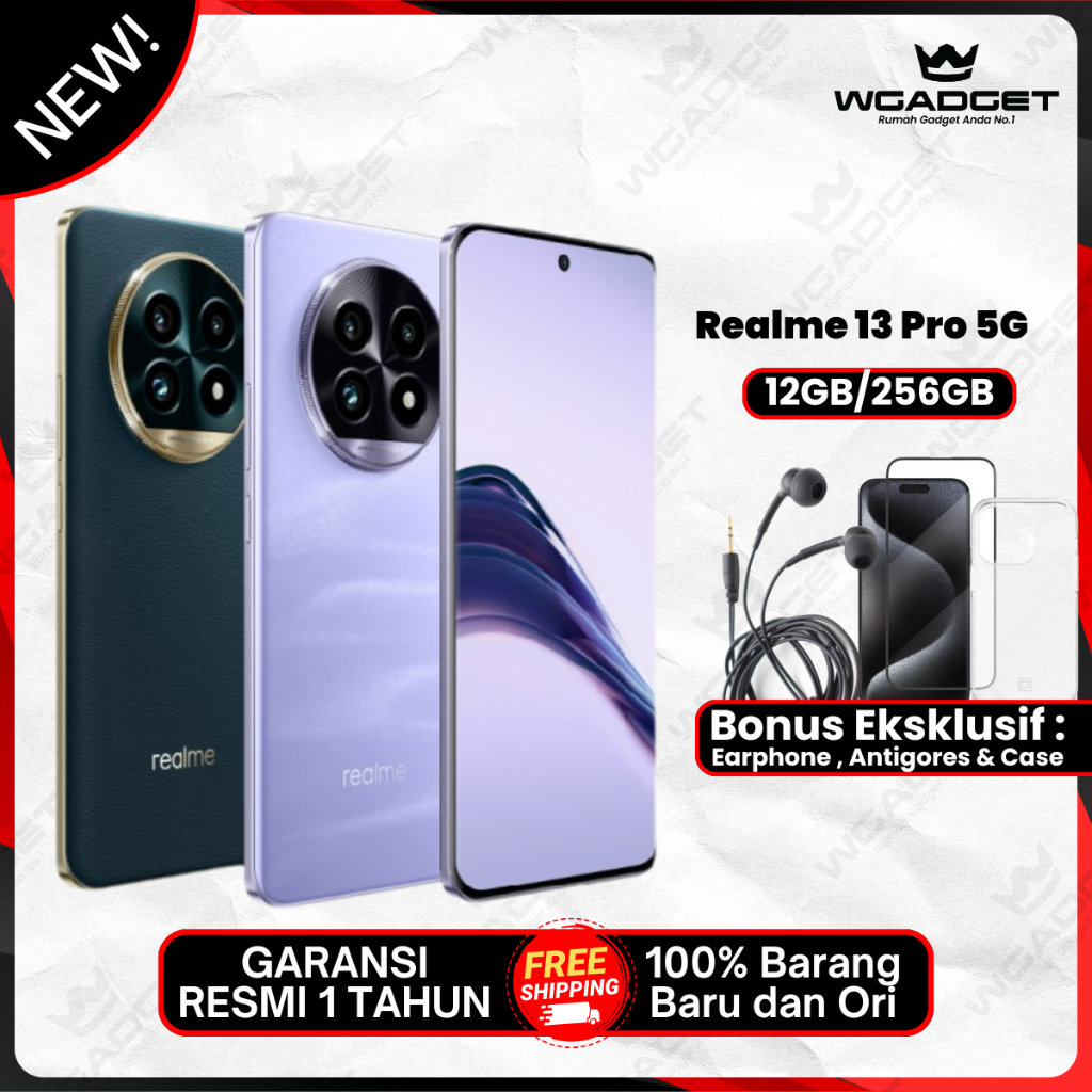 Realme 13 Pro 5G [12/256 GB] NFC Garansi Resmi Giá 5,999,000 Đồng*Miễn phí vận chuyển