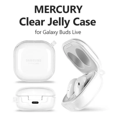 Clear Jelly Case Samsung Galaxy Buds Live / Buds Pro Wireless Charging Shock Proof Anti-Fingerprint
