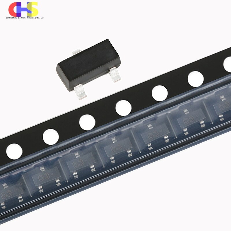 100pcs 1ss181 a3 1ss184 b3 1ss226 c3 1ss187 d3 80v/100ma sot-23 smd switching diode new original