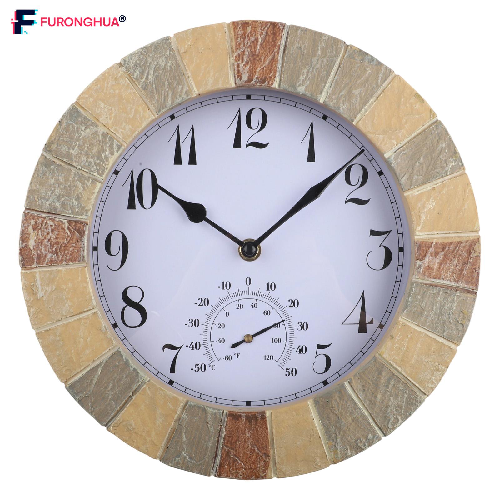 【FURONGHUA】 Garden Clock 10-Inch Clock Silent Outdoor Clock Mountable Wall Clock Patio Clock 【New product】 ราคา 1,728 บาท*ส่งฟรี